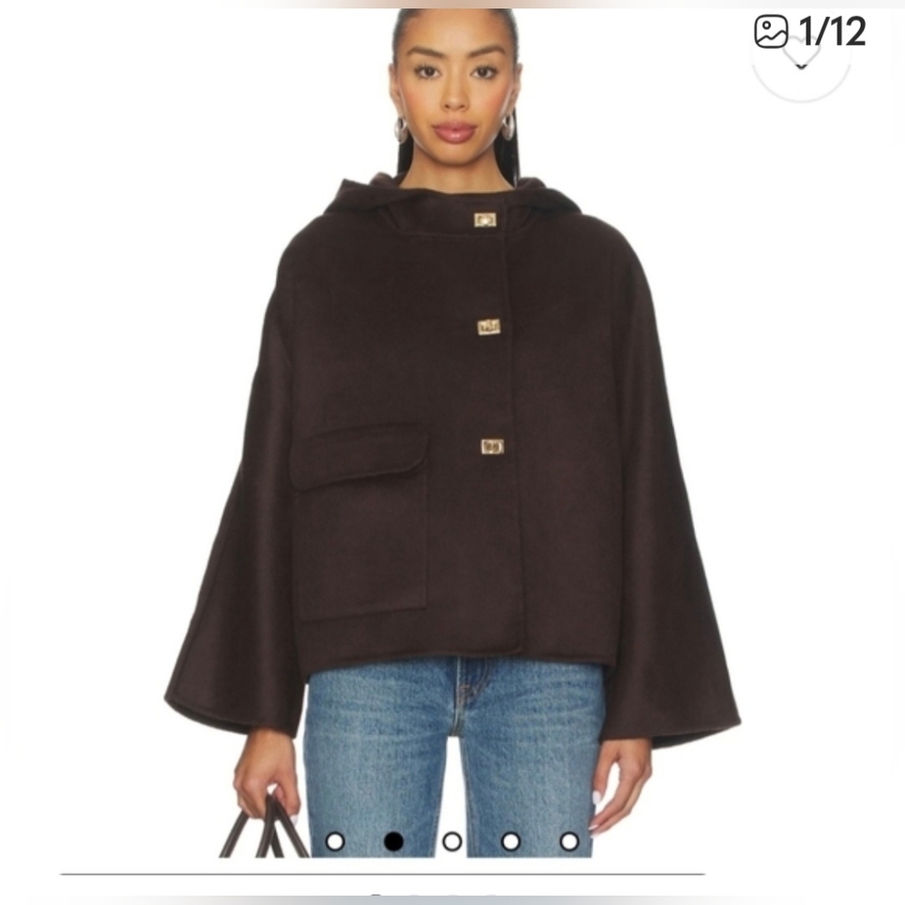ba&sh Kove Hooded Jacket M $595 Full Price In The Stores